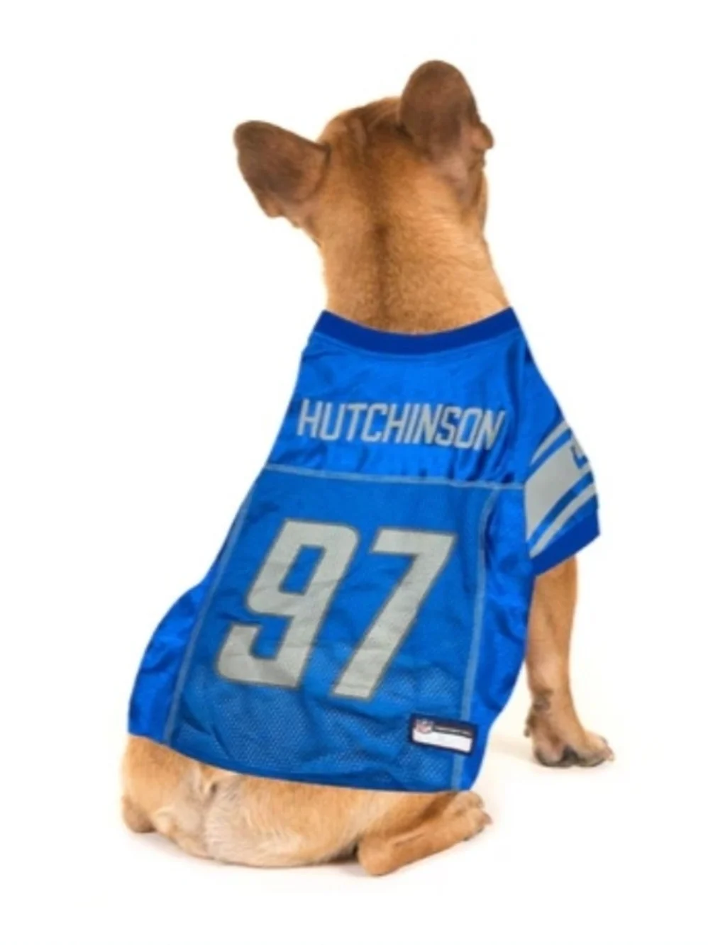 Pets First Detroit Lions Aidan Hutchinson #97 NFL Pet Jersey Dog Shirt Blue XL